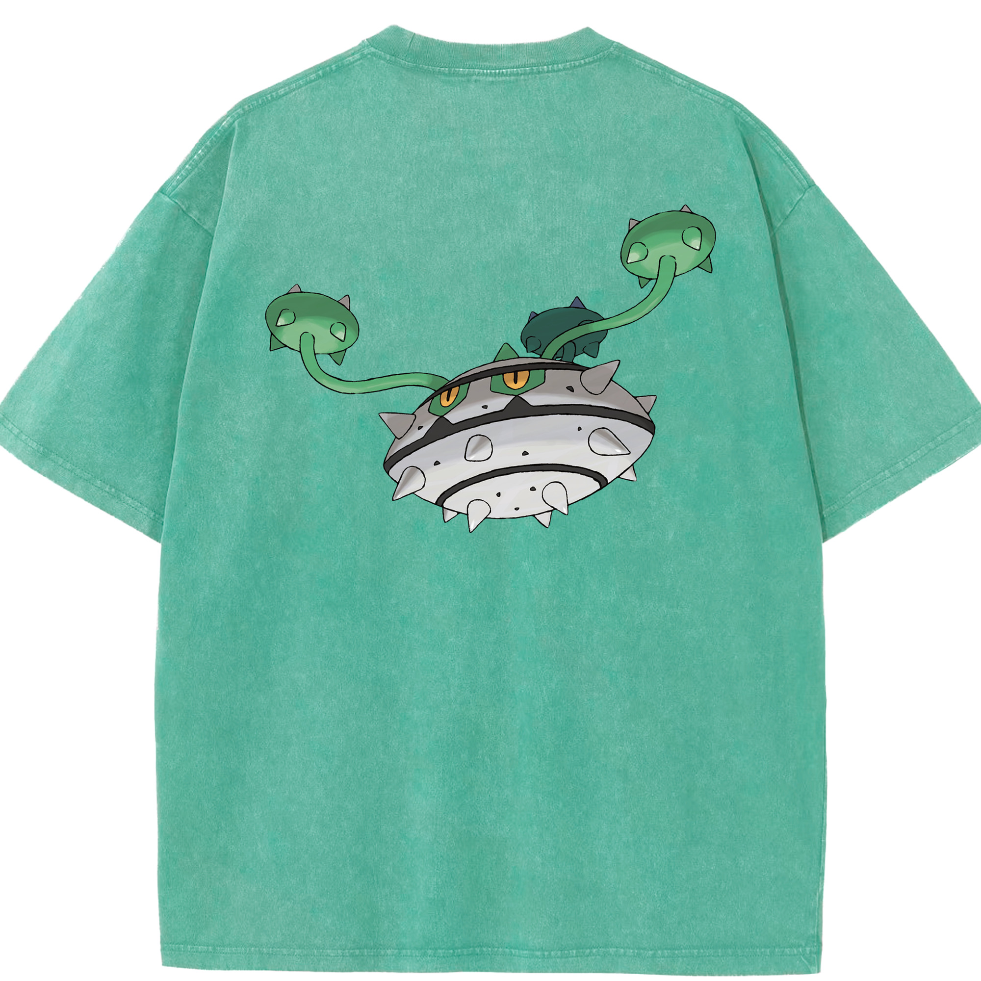 （画像用） ポケットモンスター Pokémon 綿100% ヴィンテージ風 半袖Tシャツ（背面プリント）